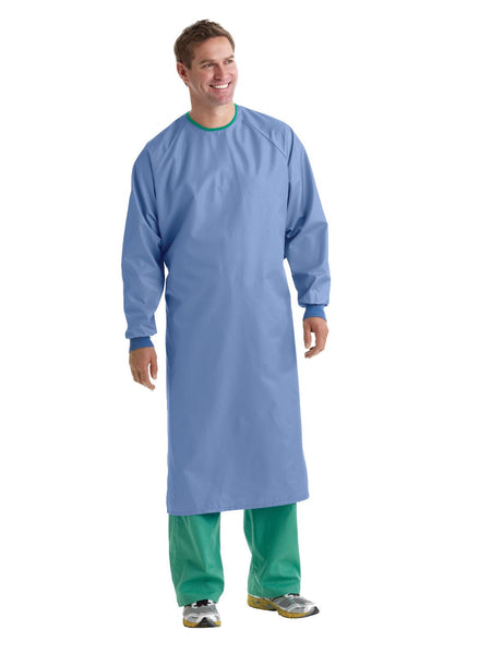Microfibre Staff Protection Gown, Reusable, Backless
