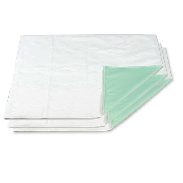 4 Pack 100% Cotton Top 34 X 36 Reusable Incontinence Underpad Heavy Weight  Soaker/ Washable Incontinence Bed Pad 
